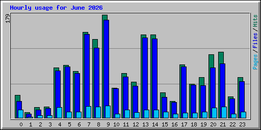 Hourly usage for June 2026